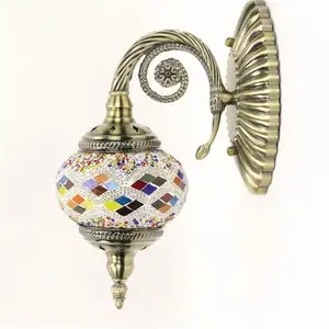 Handgemaakte Turkse Wandkandelaar Lamp Prachtige Handwerk Marokkaanse Decor Mozaïek Lampen Bohemian Lampen