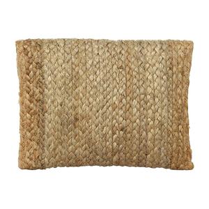 Bolso de mano hecho a mano de yute bohemio para mujer al por mayor, cierre de cremallera larga, borla, Pompón, algodón, compras en línea, 2017 - Product Image 4