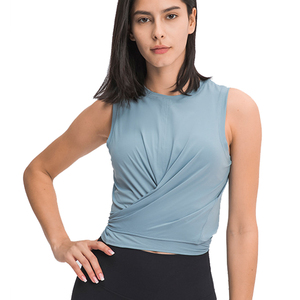 Manufacturer Sleeveless Racer Back Yoga Vest Sport Singlet Women Athletic Fitness Sport Tank <b>Tops</b> - Product Image 1