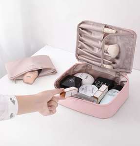 High Quality Polyester <b>Cosmetic</b> <b>Bag</b> Zipper Closure Custom Logo Fashion Candy Multi-Purpose Design Quick Delivery Customizable - Product Image 1