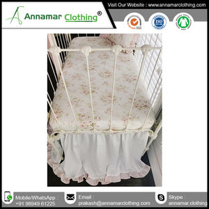 Drap de lit pour bébé en 100% coton, organique, lavable, à langer, dessins personnalisés, pour berceau de bébé - Product Image 6