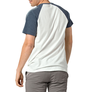 T-shirts en coton jersey pour hommes, personnalisables, de haute qualité, à manches mi-reglan, vierges, confortables, coupe régulière, séchage rapide, pour le sport, vente en gros - Product Image 4