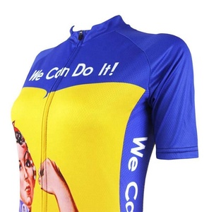 Camiseta de Ciclismo Personalizada con Logotipo de Marca, Diseño Personalizado, Estampada, para Mujer, Manga Corta, con Bolsillos, Cierre Completo, MTB, Elástica - Product Image 3