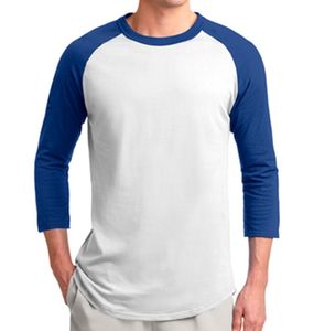 Casual Raglan <b>Baseball</b> T Shirt Men 3/4 Sleeve Two Tone Contrast Colors Soft 100% Cotton Jersey Unisex <b>Baseball</b> <b>Tee</b> Athletic Styl - Product Image 1