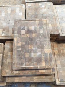 Rectangle Chopping Blocks Cutting <b>Board</b> End Grain Acacia Wood <b>Paddle</b> Cutting Serving Teak End Grain Cutting <b>Board</b> - Product Image 2