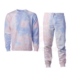 Costume 2 pièces pour hommes, vêtements grande taille, Sweat-shirt à teinture par nouage, nouvelle collection 2021 - Product Image 5