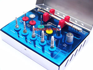 Kit de tondeuse dentaire manuelle avec instruments de greffe d'implant Disque de scie à trépine en acier - Product Image 4