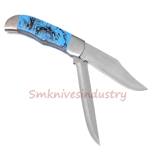 มีดพับอเนกประสงค์,ขนาด12นิ้วความยาวปิดเองทำด้วยมือมีดยักษ์มีดพกพาใบมีดเหล็กดามัสกัส - Product Image 2