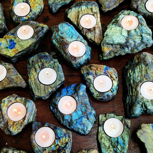 Portavelas de Piedras Preciosas Naturales |   Decoración moderna de cristal para el hogar, decoración de bodas, centro de mesa para sala de estar, artículo decorativo para mesa. - Product Image 5