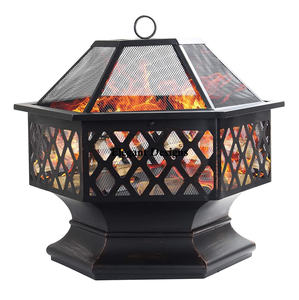 Customized Color <b>Round</b> Top Square Base Metal <b>Fire</b> <b>Pit</b> Rustic Finished Wholesale <b>Fire</b> <b>Pit</b> Affordable Metal <b>Fire</b> <b>Pit</b> - Product Image 3