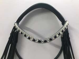 Brida doble de piel de caballo de gran calidad con relleno Extra suave de neopreno, disponible en varios colores y tamaños - Product Image 4