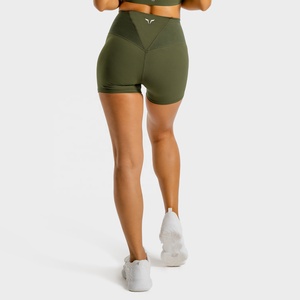Shorts de sport pour femmes, respirants, à séchage rapide, écologiques, taille mi-haute, imprimés, pour le cyclisme, le yoga, la course à pied - Product Image 2