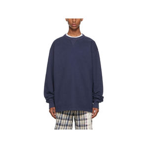 Sweat-shirt à col ras du cou pour homme, vêtement manches longues, épaules tombantes, surdimensionné, hip hop, rap - Product Image 4