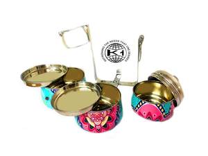 Best Quality 2-Layer Stainless Steel <b>Lunch</b> Food Tiffin <b>Hot</b> Selling with King Logo for Daily Use - Product Image 6