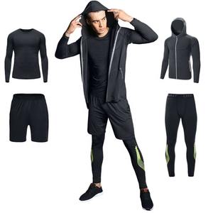 Chándal ajustado con cremallera para hombre, conjunto deportivo personalizado para correr al aire libre, venta al por mayor - Product Image 1