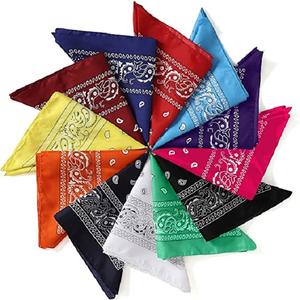 Custom Organic Cotton 100% Square Head <b>Bandana</b> Scarf Digital Fashion handmade Women <b>Men</b> Baby Wholesale Scarves - Product Image 3