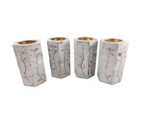 Luxury Arabic Style Ramadan Mother of Pearl Inlay Rectangular Wood <b>Oud</b> Burner Mop Censer Eid Gift Rose Scented <b>Bakhoor</b> - Product Image 2