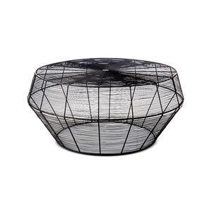 โต๊ะกาแฟโลหะโบราณสีดำแข็งพร้อมขาโค้งดีไซน์ใหม่ - Product Image 5