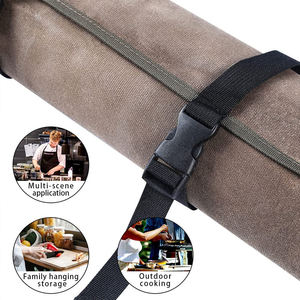 Professionnel grand couteau en cuir rouleau sac à dos anti-rayures voyage Chef couteau outil sac de rangement PU toile personnalisable chasseur - Product Image 5