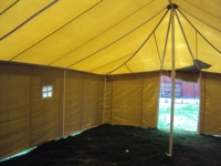 Tente imperméable de camping en toile 350gsm OEM 2025 vente en gros Tentes d'hiver d'extérieur de taille personnalisée à vendre Tentes de secours pour réfugiés