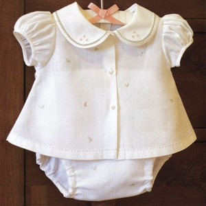 Beautiful decent embroidery design of top with short for baby & its customize in any size & color 2021 - Product Image 1