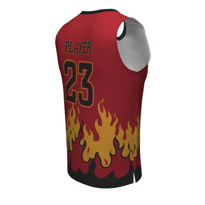 Uniforme de baloncesto para jóvenes, ropa de malla personalizada y barata, diseños personalizados con el nombre del equipo, venta al por mayor - Product Image 4