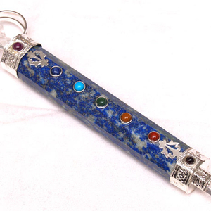 Wholesaler of Lapis Lazuli Chakra <b>Wands</b> with Merkaba Star : Lapis Lazuli Chakra <b>Wands</b> with Merkaba Star for Sale - Product Image 1