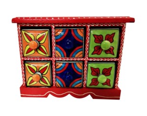 Metier Đồ Dùng Nhà Máy Bán Buôn Bán Chạy Giá Rẻ Đồ Trang Trí Hiện Đại Lạ Mắt Ngăn Kéo Gia Vị Bằng Gốm Vẽ Tay Thủ Công - Product Image 5