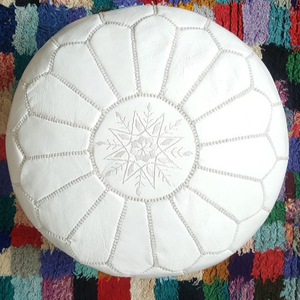 Pouf marocain SNH fait main, créations 100% coton - Product Image 1