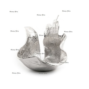 Bol décoratif en aluminium au design admirable, qualité supérieure, taille et forme personnalisées, bol à dattes en gros - Product Image 1