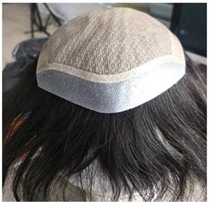 Toupet naturelle de haute qualité pour hommes, cheveux humains - Product Image 4