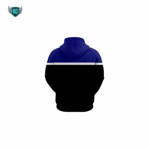 เสื้อฮู้ดผู้ชายยาวคอปกยาวผ้าฟลีซ100% ผ้าโพลีเอสเตอร์พิมพ์ลายสีพื้นเสื้อ6XL XS - Product Image 3