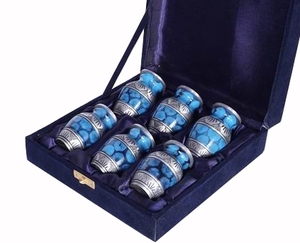 Souvenir de designer métallique de style américain pour les cendres humaines pour exposer les restes d'un bébé - Product Image 5