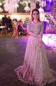 2021 à la mode-parole longueur robe belle Zardozi broderie paillettes motifs décorés dentelle boutons fête/tenue quotidienne naturel - Product Image 2