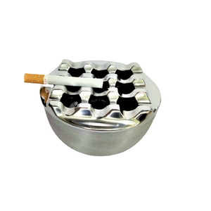 Cendrier Portable en aluminium plaqué nickel, vente en gros, accessoire pour la maison et le Bar, tendance, - Product Image 1