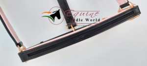 เชือกคล้องคอหัวนักขี่ม้าคุณภาพสูงมีช่องว่างบนแก้มจมูกพร้อมแผ่นรองหนังแท้สีเขียว - Product Image 5