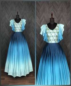 Dupatta indien pour femmes, semi-cousu, en tissu de coton viscose et de soie, multicolores, tendance, pour les festivals - Product Image 4