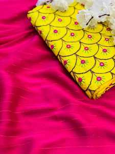 Très belle robe de soirée Saree en soie douce imprimée avec chemisier Pièce pour femme indienne Sari Pas cher Meilleur prix Vente en gros Surat Vêtement - Product Image 2