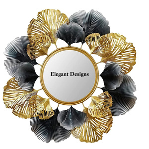 Miroir mural décoratif de couleur or fait à la main de qualité supérieure Style de luxe pour la décoration de Noël à la maison - Product Image 4