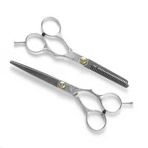 Tijeras de peluquería profesionales de alta calidad y tijeras de entresacar, las mejores tijeras para el cabello con acero inoxidable para logotipo personalizado - Product Image 3