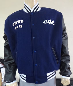 Veste d'hiver à manches pour hommes personnalisée de haute qualité College Varsity Letterman Laine Seniors Adultes Logo avant-Coupe-vent - Product Image 3