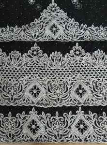 Rajgadhia exporte toutes les couleurs pour femmes 2-5 Yards perlé George Wrapper soie africaine tête pour adultes vêtements africains - Product Image 4