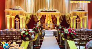 Manavarai-decoración de boda manap tradicional, etapa de boda, Manavarai Tamil Manavarai, Manavarai de la India del Sur, Manavarai - Product Image 2