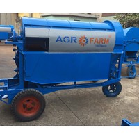 Haute qualité fabrication vente directe blé paddy riz batteuse batteuse riz battage avec tracteur-AT2000 meilleur prix
