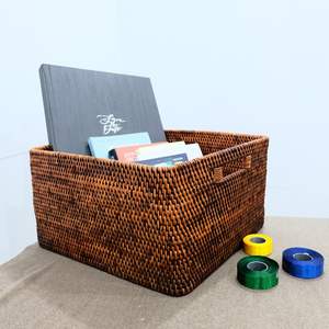 Handicraft <b>storage</b> <b>basket</b>- handmade <b>rattan</b> natural <b>storage</b> <b>baskets</b> - Product Image 2