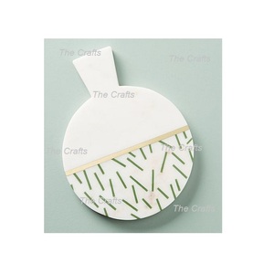 Tabla de cortar de queso de Color blanco de mármol con forma cuadrada Artículos de cocina de hotel y restaurante Tabla de cortar queso - Product Image 2