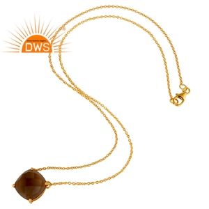 Fine Sterling <b>Silver</b> Natural Smoky Quartz Gemstone Pendant Necklace for Women Jewelry for Women Gift for Her - Product Image 2
