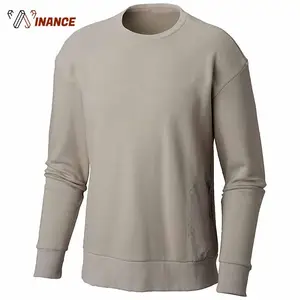 कस्टम स्ट्रीट शैली Sweatshirt के सामने की ओर जिपर जेब के साथ पुरुषों Sweatshirt