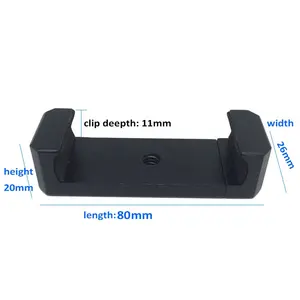 Giá đỡ điện thoại kẹp selfie bằng kim loại tùy chỉnh, phụ kiện điện thoại di động khác, giá đỡ ba chân bằng nhôm đa năng, kẹp giữ điện thoại - Product Image 4