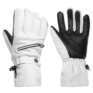 Mens <b>Ski</b> <b>Gloves</b> Custom Logo Printed Lightweight Nylon Original Leather Inner Fleece Professional <b>Ski</b> <b>Gloves</b> - Product Image 6
